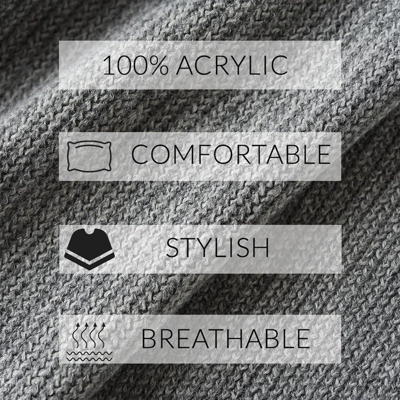 Ferand Shawl Wraps for Women, Cozy Lightweight Poncho Cape with Pockets, Warm for Fall Winter Travel - Image 5